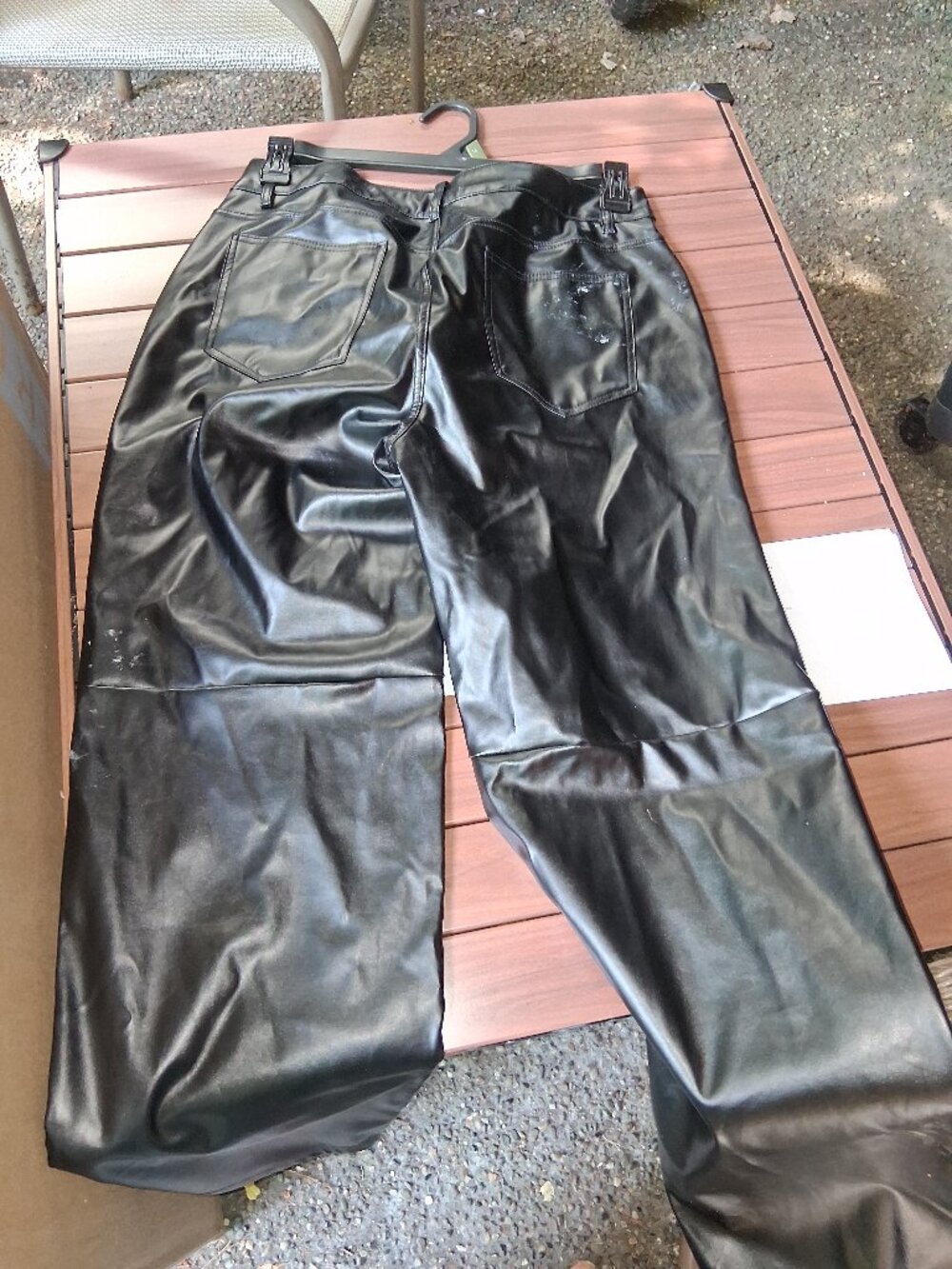 Vintage XL leather pants (28-30) waist